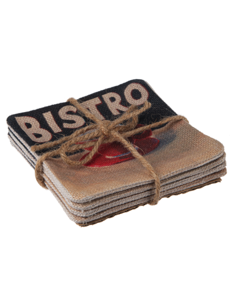 Caffeination Station Flax Coaster Set