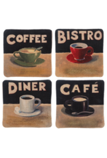 Caffeination Station Flax Coaster Set