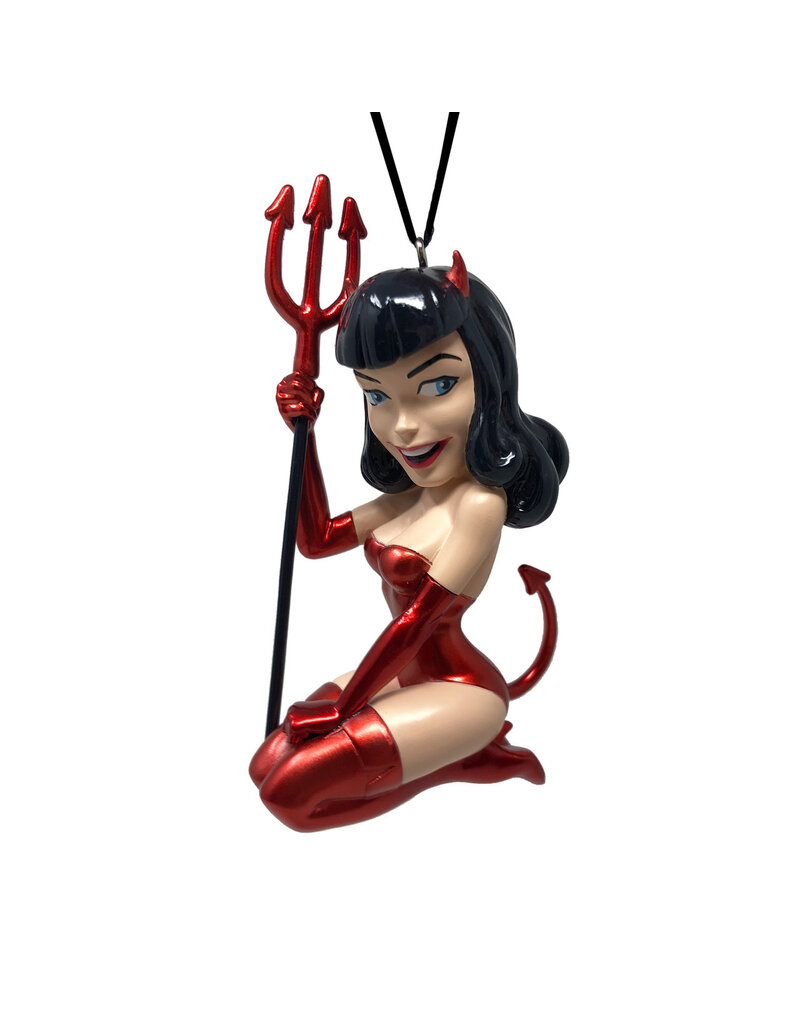 Retro-a-go-go Bettie Page Ornament | Li'l Bettie Devil Girl
