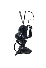 Retro-a-go-go Bettie Page Ornament | Li'l Bettie Kitten With a Whip