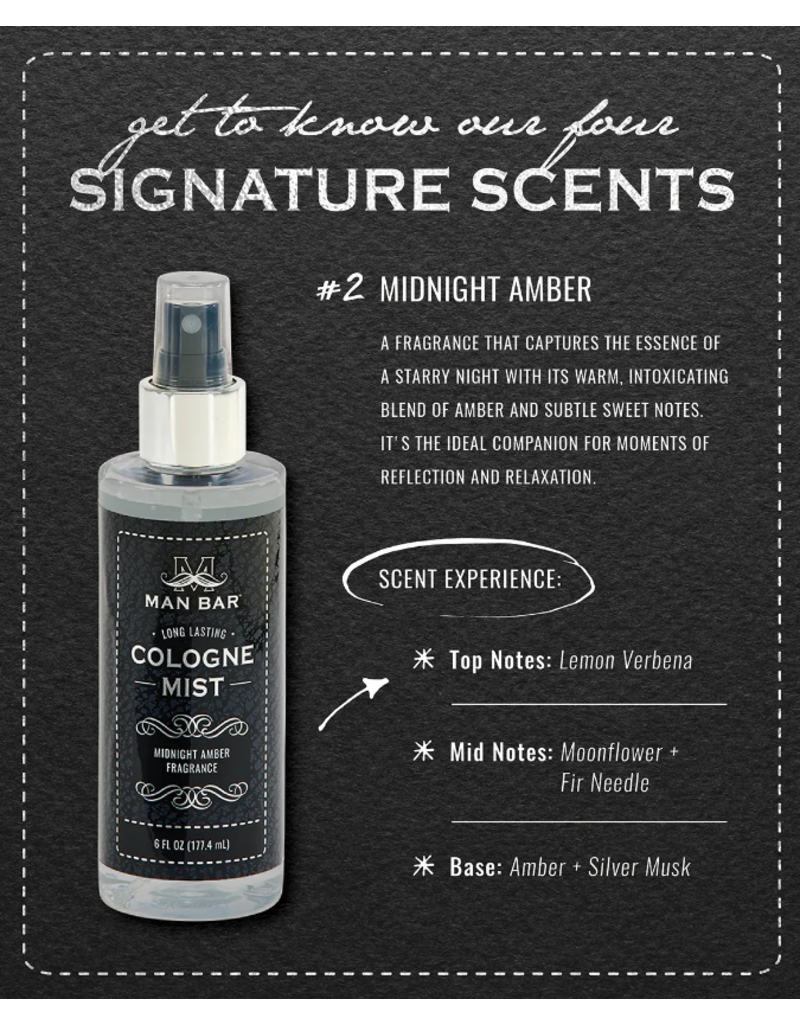 San Francisco Soap Co Man Bar Cologne Mist | Midnight Amber