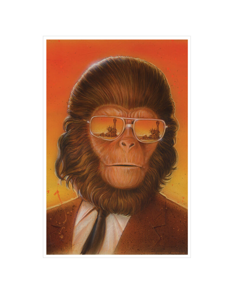 Retro-a-go-go P'Gosh "Nice Work Human" Print