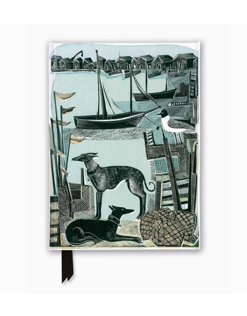 Flame Tree Publishing Foiled Journal | Harbour Whippets | Angela Harding