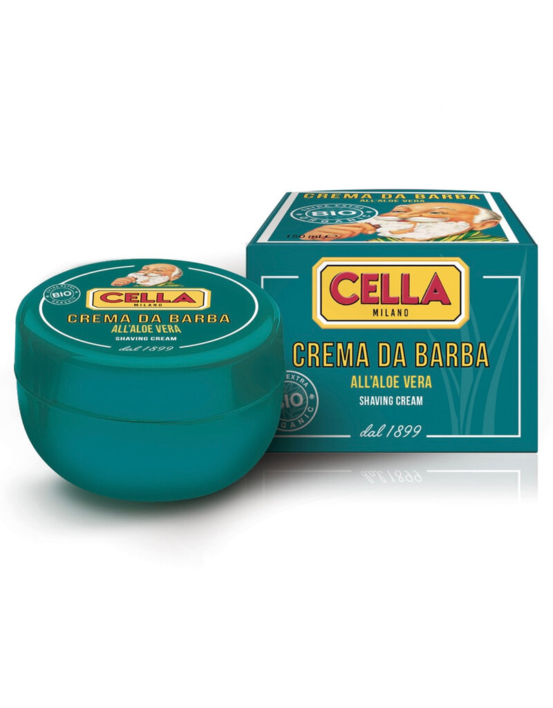 Cella Cella Organic | Aloe Vera | Shaving Cream in Bowl