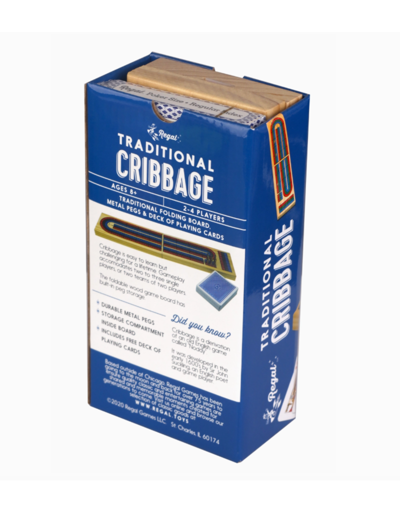 Regal Games Folding Cribbage | 3-Track