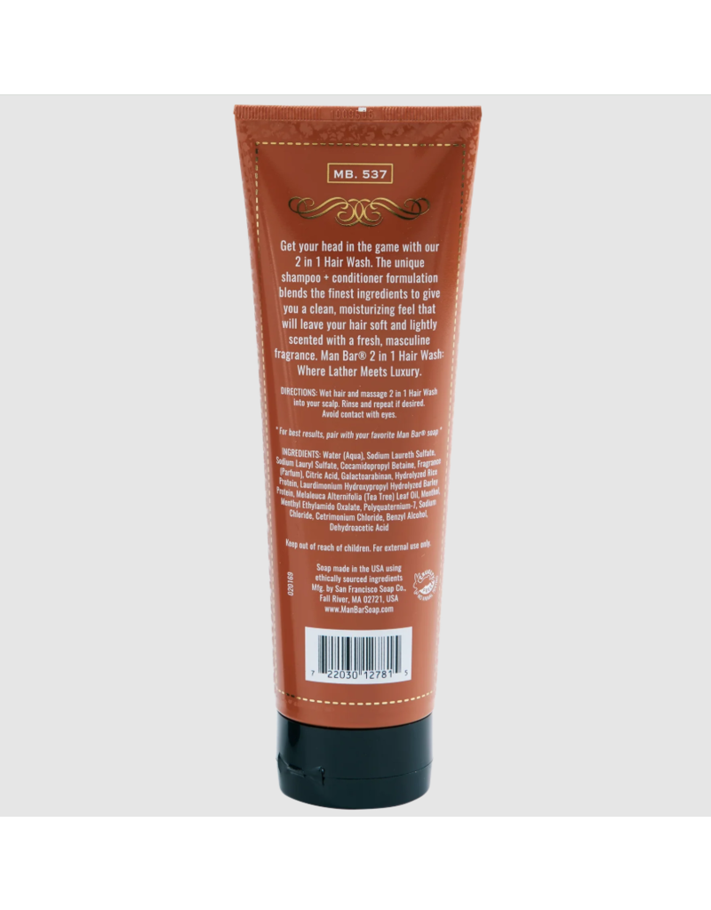 San Francisco Soap Co Man Bar | Shampoo + Conditioner |  Spiced Tobacco