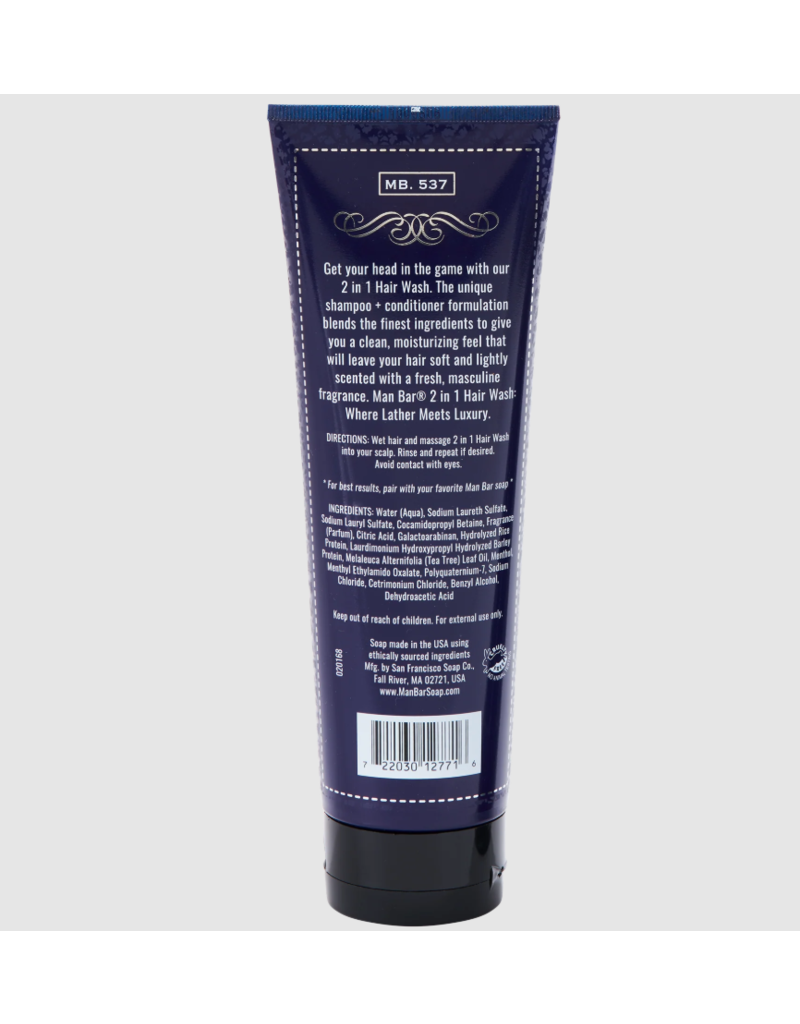 San Francisco Soap Co Man Bar | Shampoo + Conditioner |  Silver Sage & Bergamot