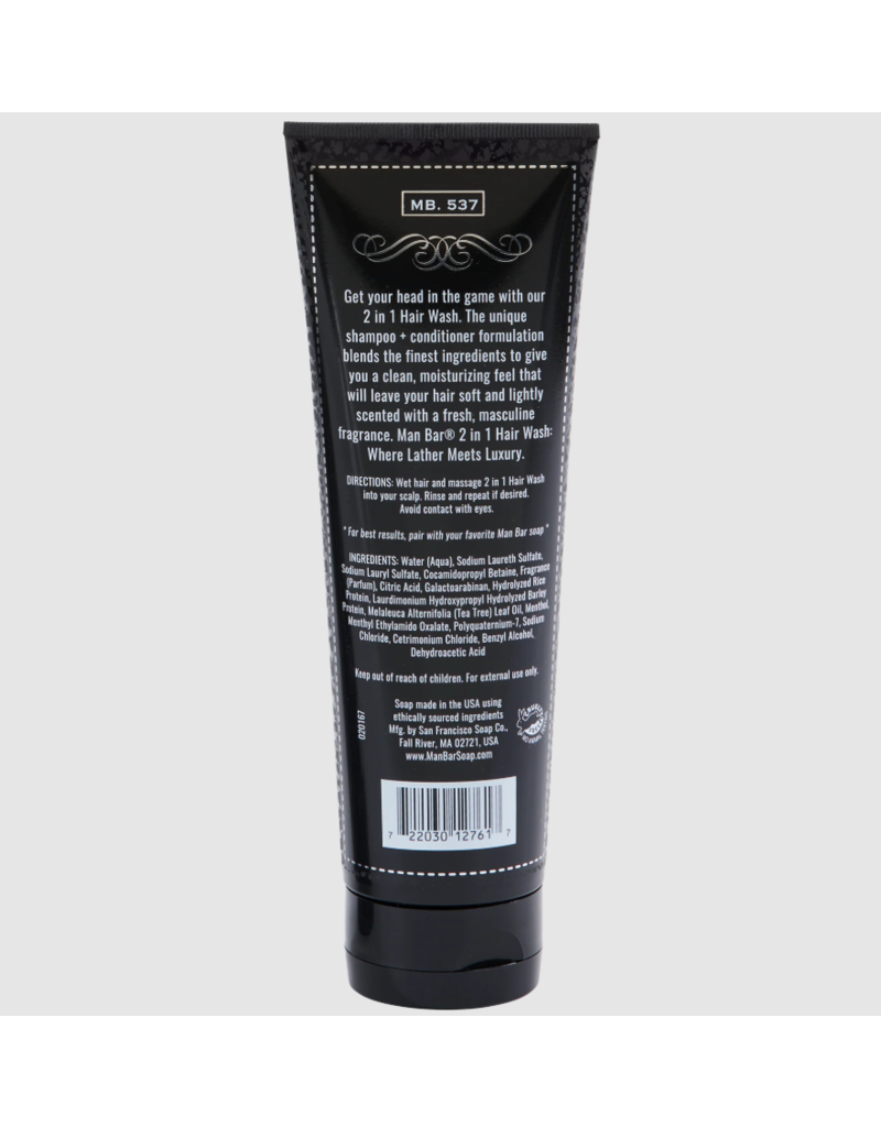 San Francisco Soap Co Man Bar | Shampoo + Conditioner |  Midnight Amber
