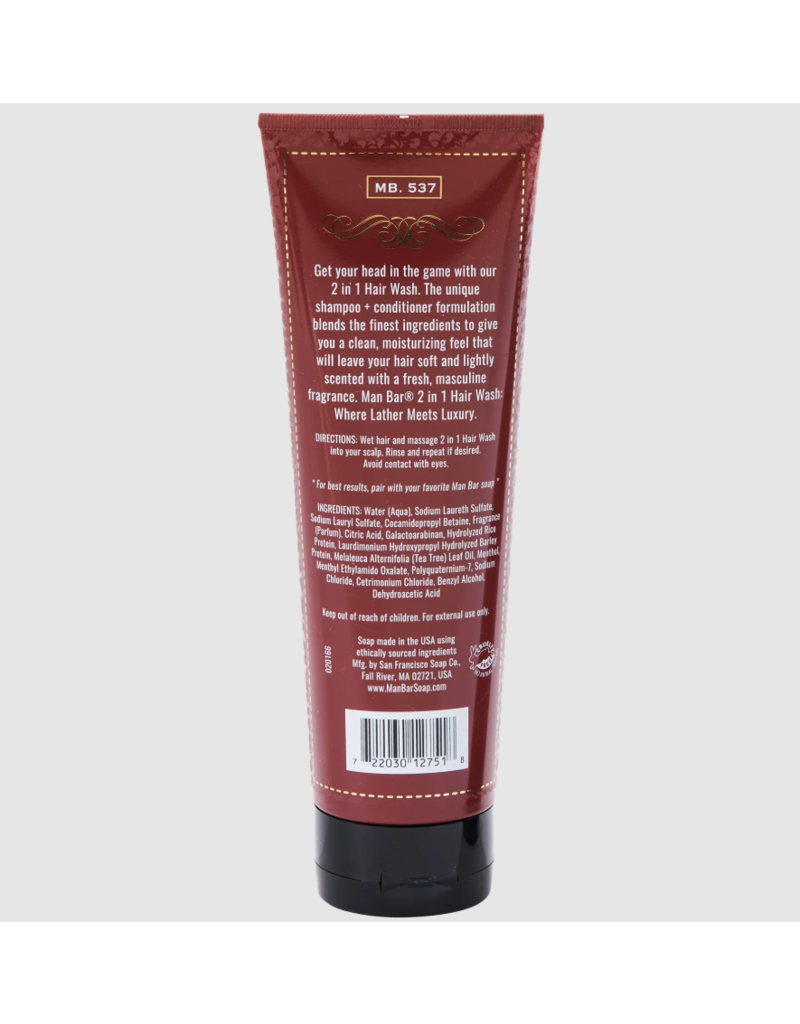 San Francisco Soap Co Man Bar | Shampoo + Conditioner |  Exotic Musk & Sandalwood