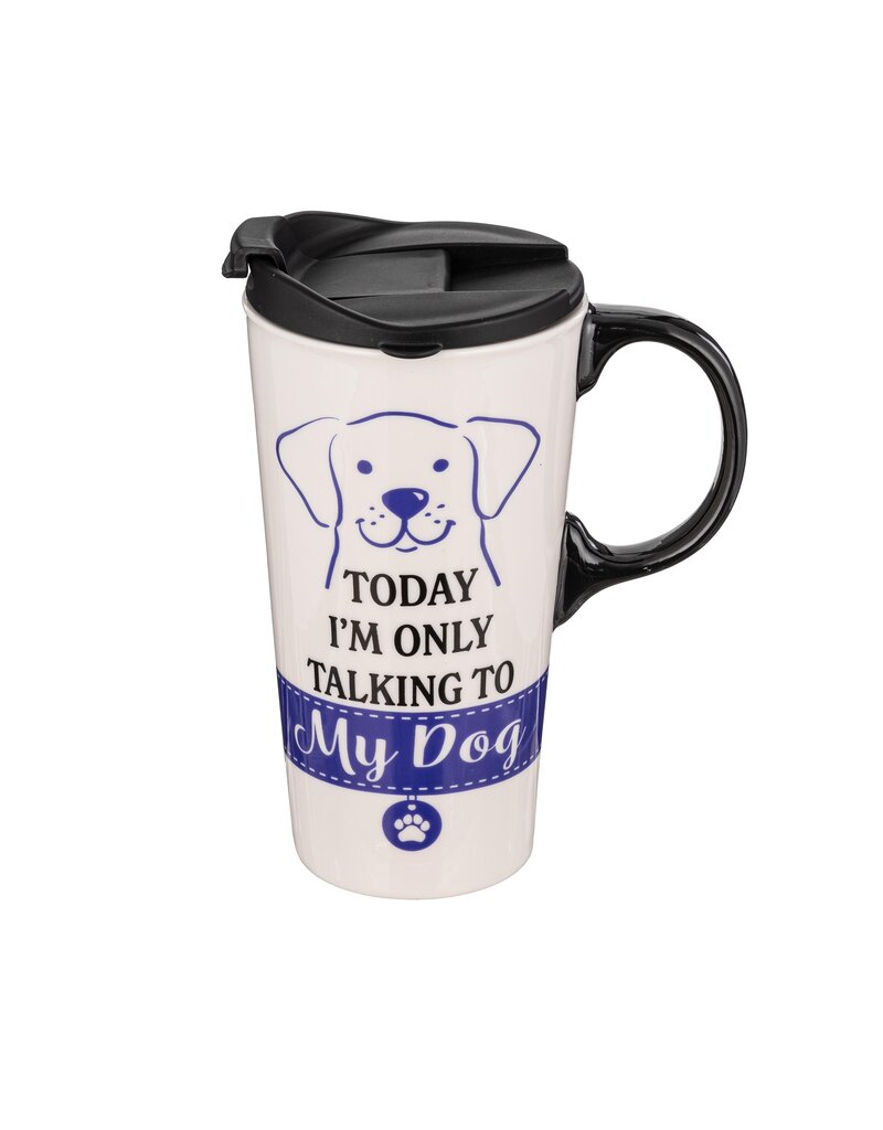 Ceramic Travel Mug | Only Talking to My Dog