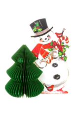 Vintage Honeycomb Decor | Snowman