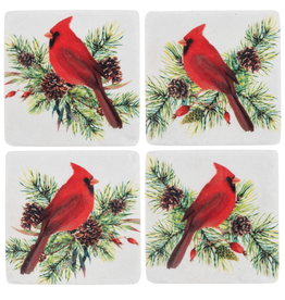 Coaster Set - Cardinals