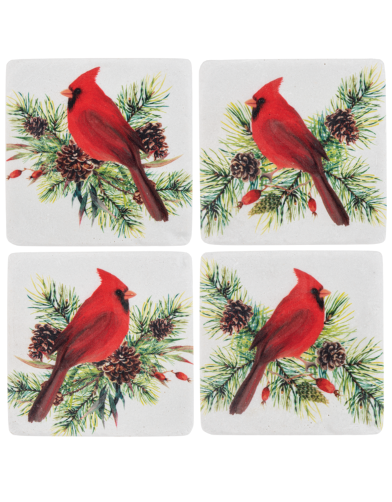 Coaster Set - Cardinals