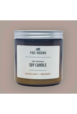 Fox + Hound Odor Eliminator Soy Candle | Black Salt & Whiskey