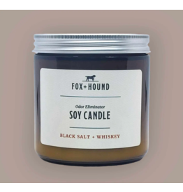 Fox + Hound Odor Eliminator Soy Candle | Black Salt & Whiskey