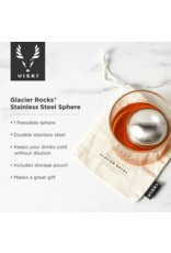 Viski Glacier Rocks | 1 Large Sphere | Stainless Steel