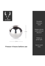 Viski Glacier Rocks | 1 Large Sphere | Stainless Steel