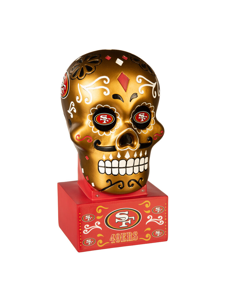 San Francisco 49ers Sugar Skull Statue