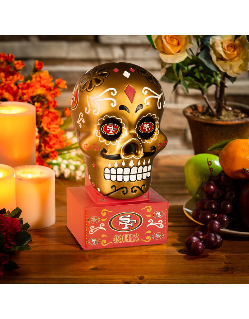 San Francisco 49ers Sugar Skull Statue