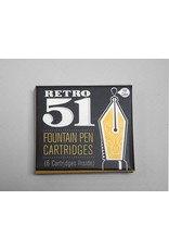 Retro 51 Retro51 Fountain Pen Cartridge Refill - Blue or Black