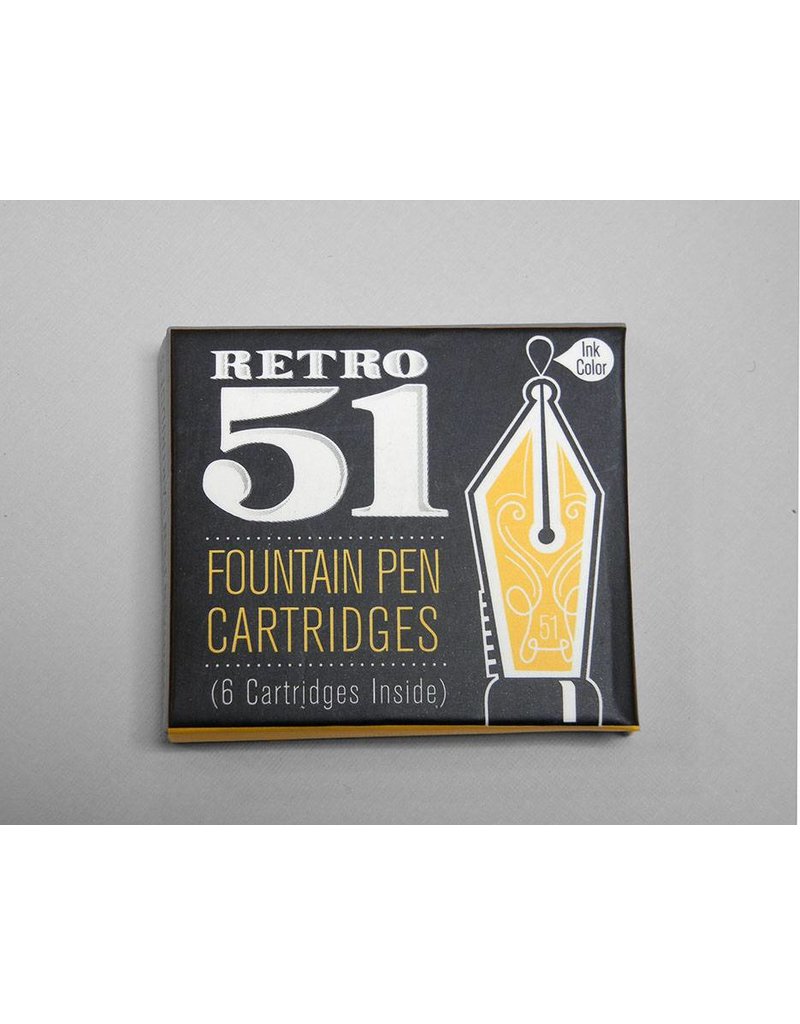 Retro 51 Retro51 Fountain Pen Cartridge Refill - Blue or Black