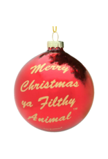Tree Buddees Glass Ornament | Merry Christmas Ya Filthy Animal