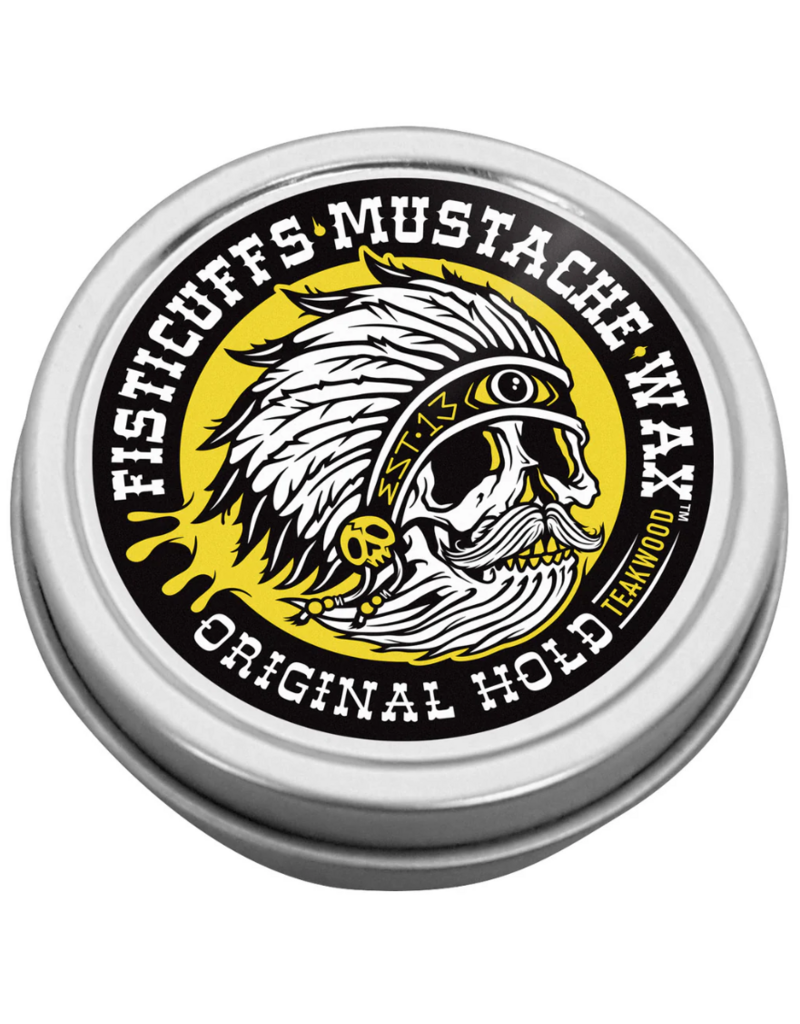 Grave Before Shave Fisticuffs Mustache Wax - Teakwood 1 oz