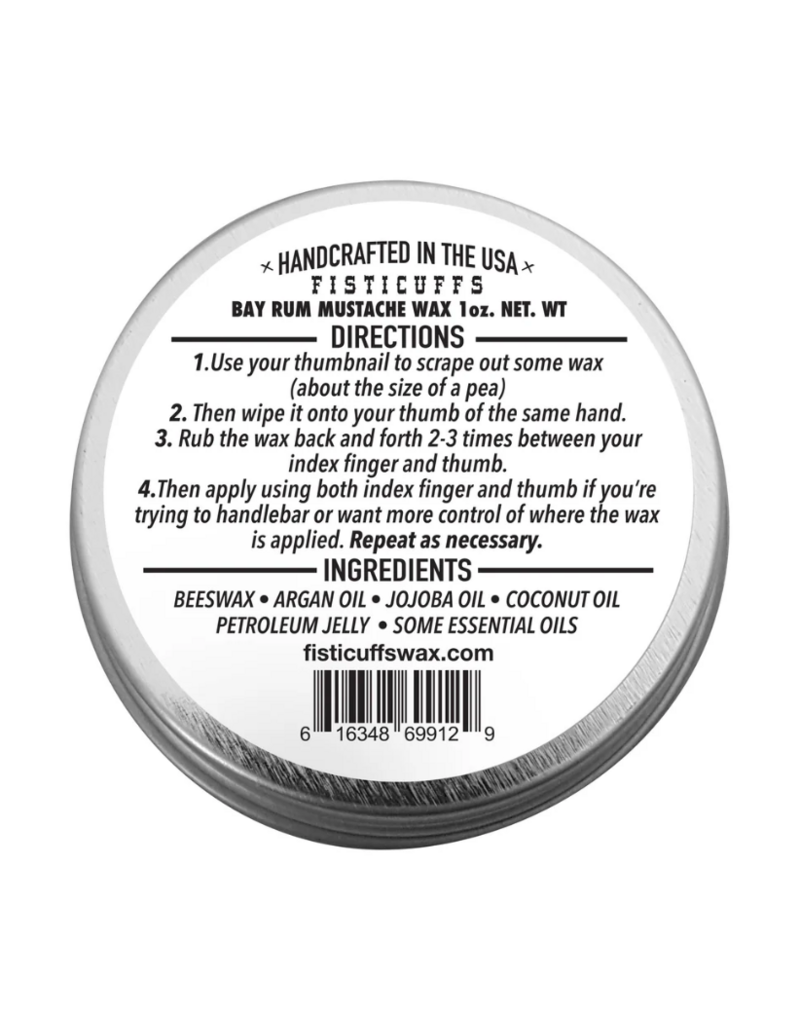 Grave Before Shave Fisticuffs Mustache Wax - Bay Rum 1 oz