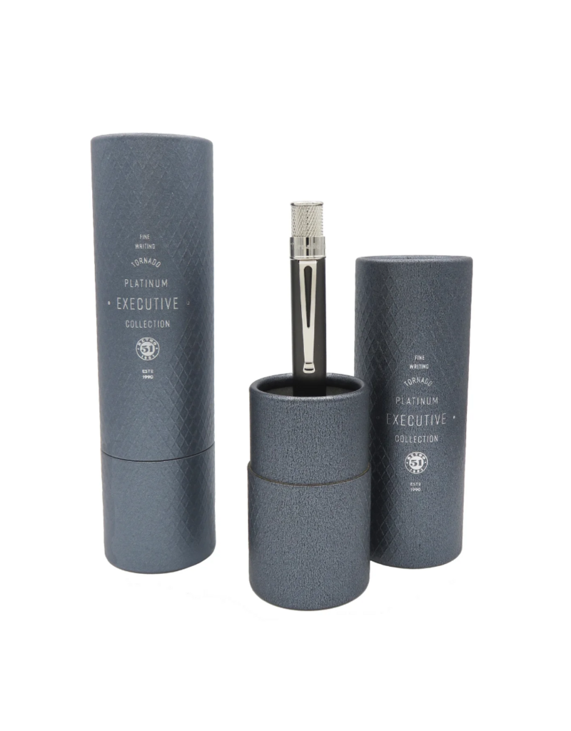 Retro 51 Retro 51 Black Nickel With Platinum Executive Collection Rollerball Pen