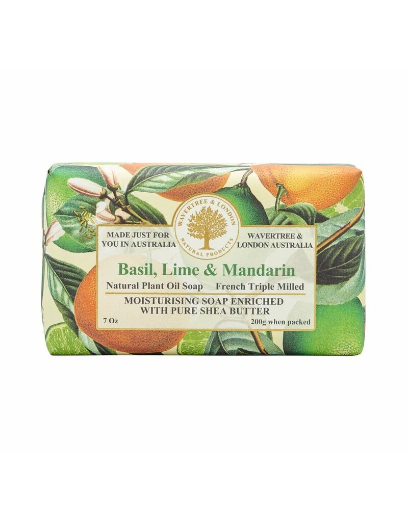 Australian Natural Soap Wavertree & London Bath Soap | Basil, Lime & Mandarin