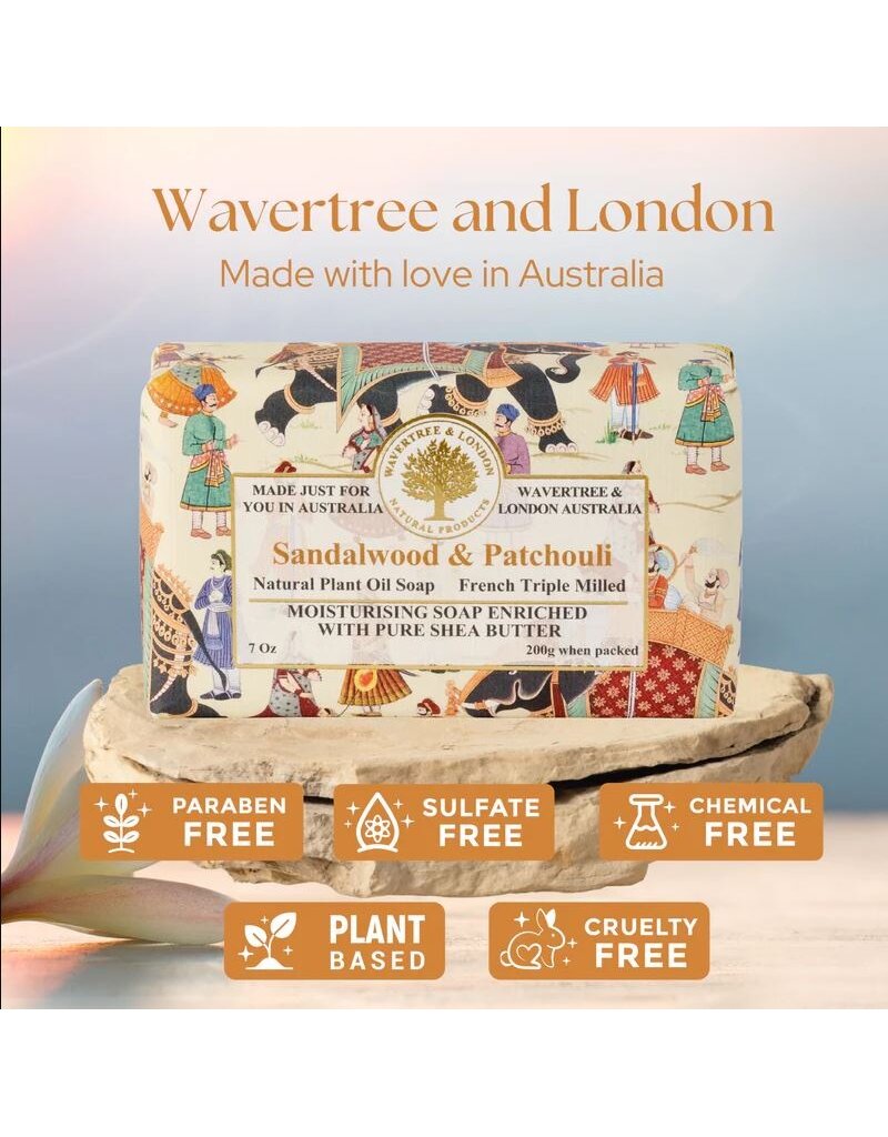 Australian Natural Soap Wavertree & London Bath Soap | Sandalwood & Patchouli