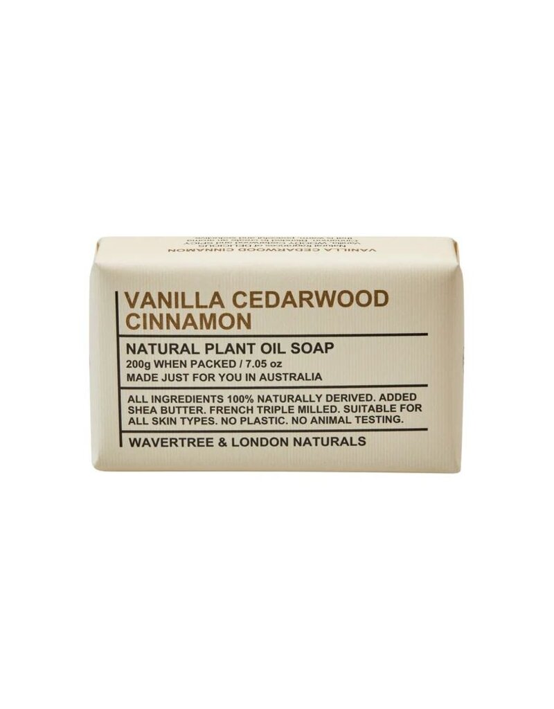 Australian Natural Soap Wavertree & London Bath Soap | Vanilla Cedarwood Cinnamon Bath Soap