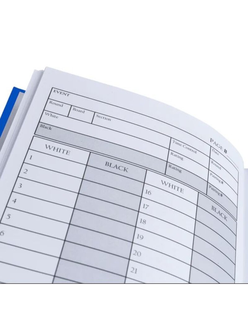 Hardcover Chess Scorebook & Notation Pad | Blue