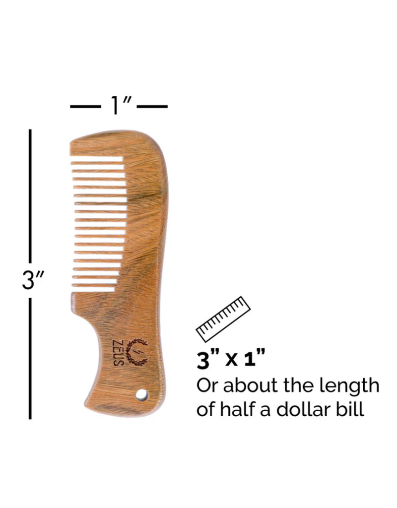 Zeus Zeus Mustache Comb | Sandalwood