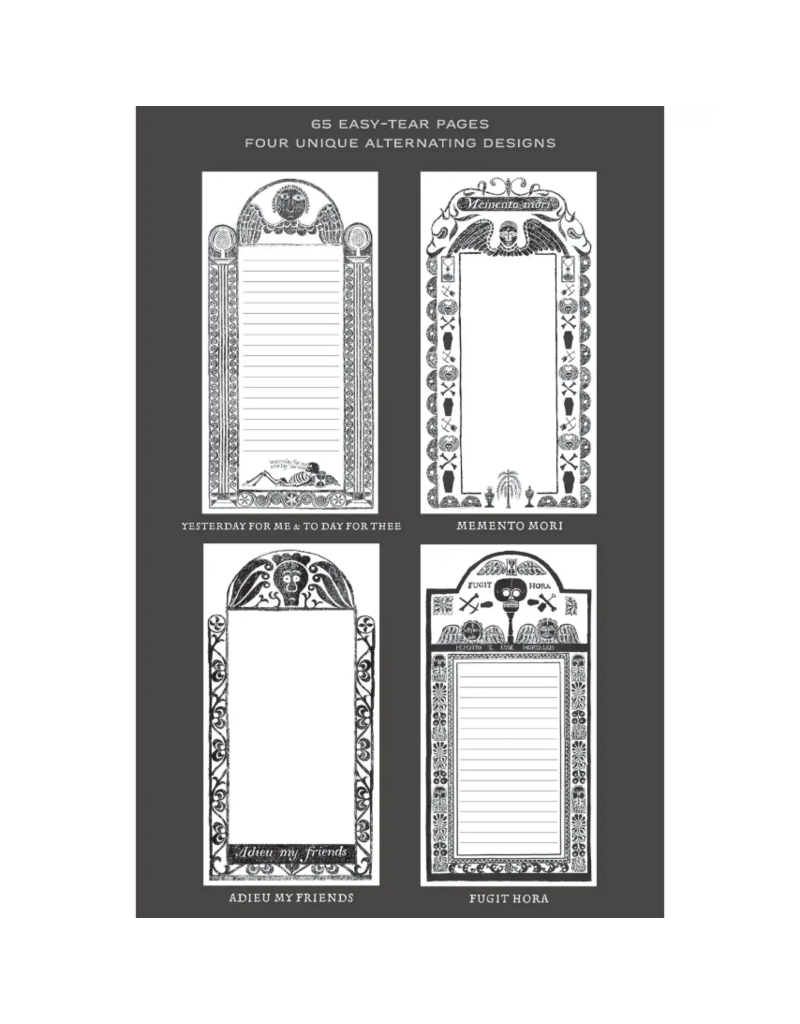 Unemployed Philosophers Guild Memo Mori Notepad