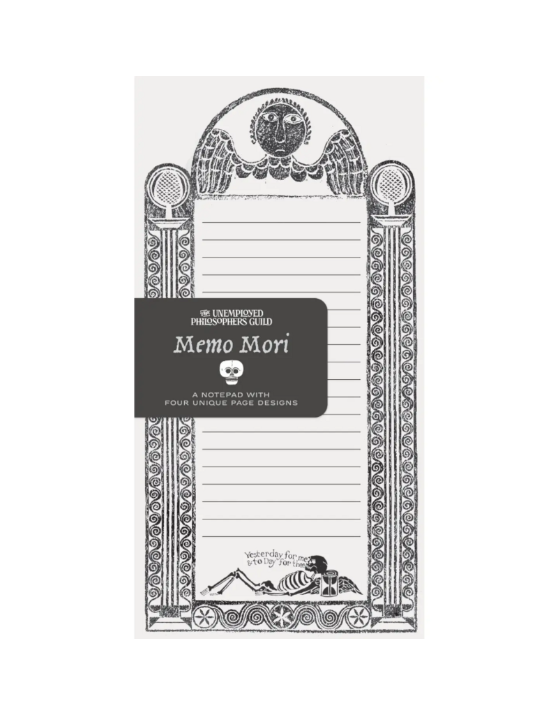 Unemployed Philosophers Guild Memo Mori Notepad