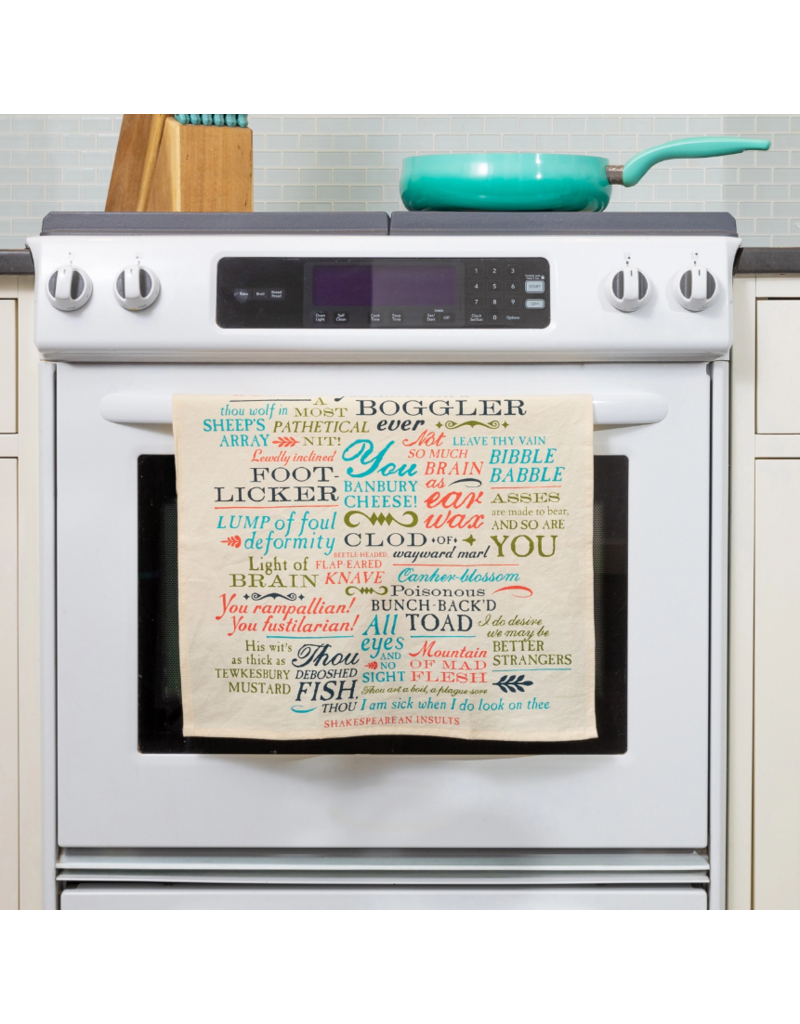 Unemployed Philosophers Guild Tea Towel | Shakespearean Insults