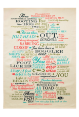 Unemployed Philosophers Guild Tea Towel | Shakespearean Insults