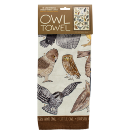 Unemployed Philosophers Guild Tea Towel | Owls