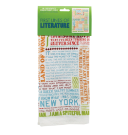 Unemployed Philosophers Guild Tea Towel | First Lines of Literature