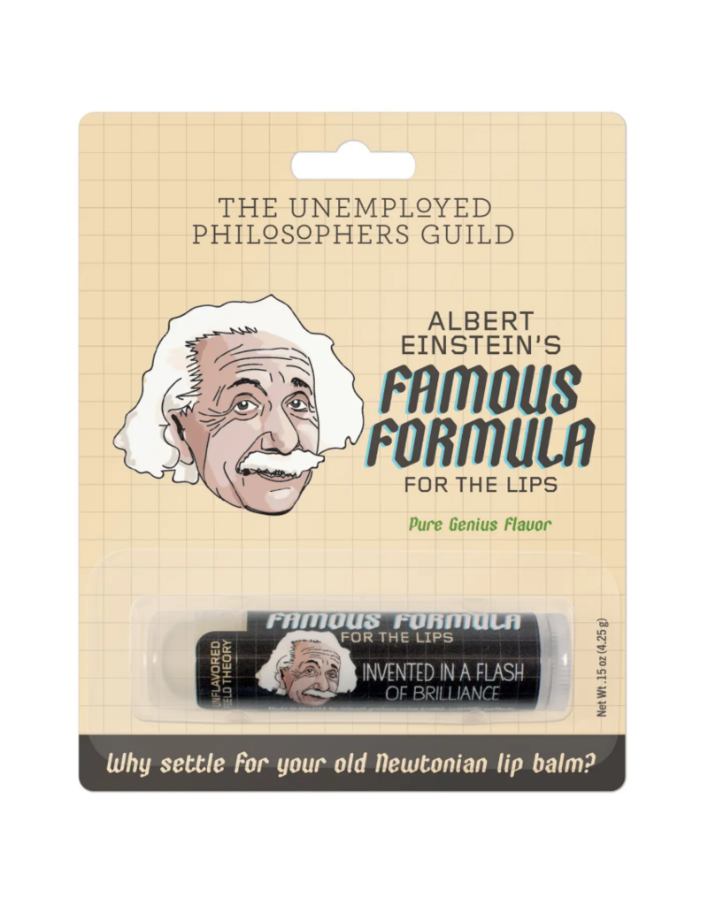Unemployed Philosophers Guild Einstein's Famous Formula Lip Balm