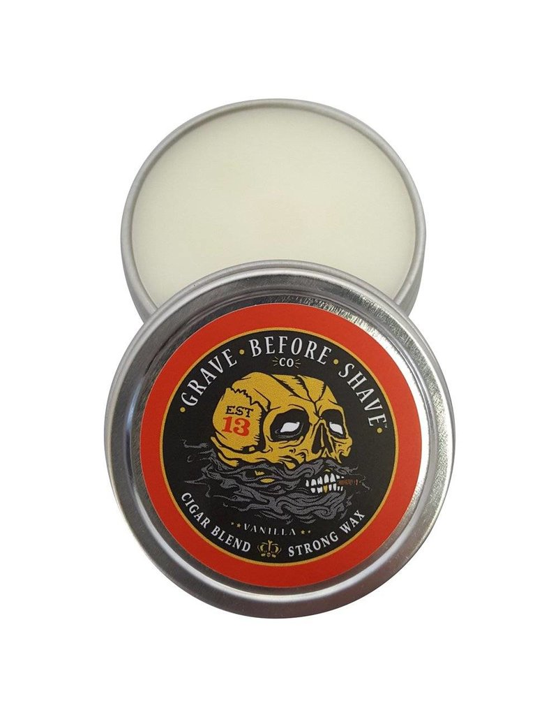 Grave Before Shave Fisticuffs Grave Before Shave Mustache Wax Strong Hold - Vanilla Cigar Blend
