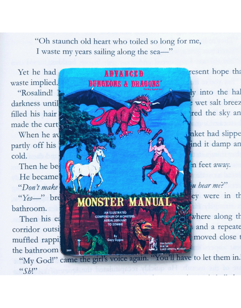 Marshall and Rose Bookish Wooden Magnet |  Dungeons & Dragons Monster Manual