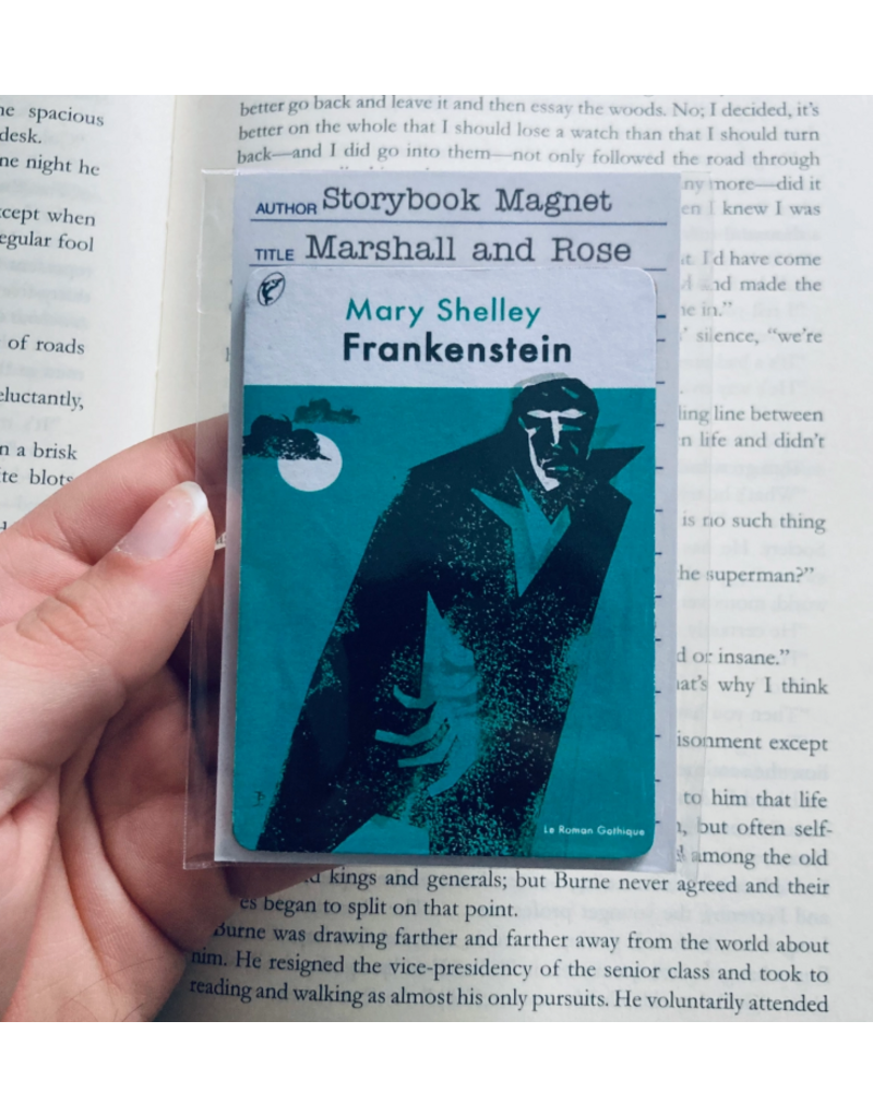 Marshall and Rose Bookish Wooden Magnet |  Frankenstein