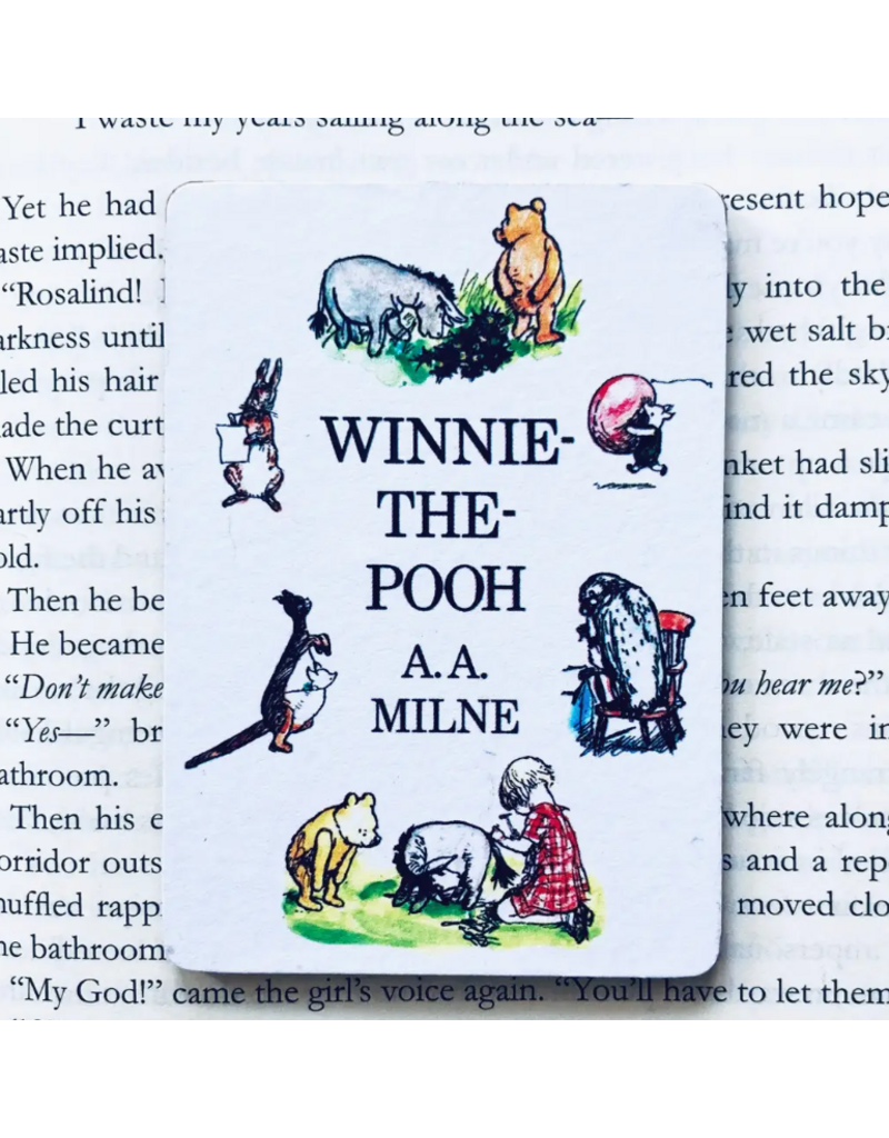 Marshall and Rose Bookish Wooden Magnet |  Winnie the Pooh