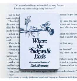 Marshall and Rose Bookish Wooden Magnet |  Where the Sidewalk Ends