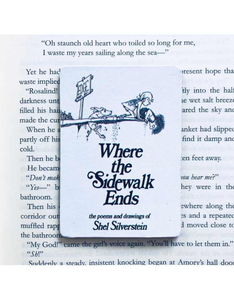 Marshall and Rose Bookish Wooden Magnet |  Where the Sidewalk Ends