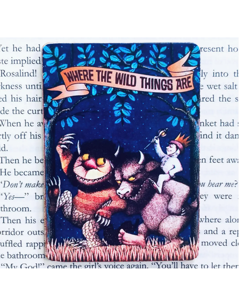 Marshall and Rose Bookish Wooden Magnet |  Where the Wild Things Are