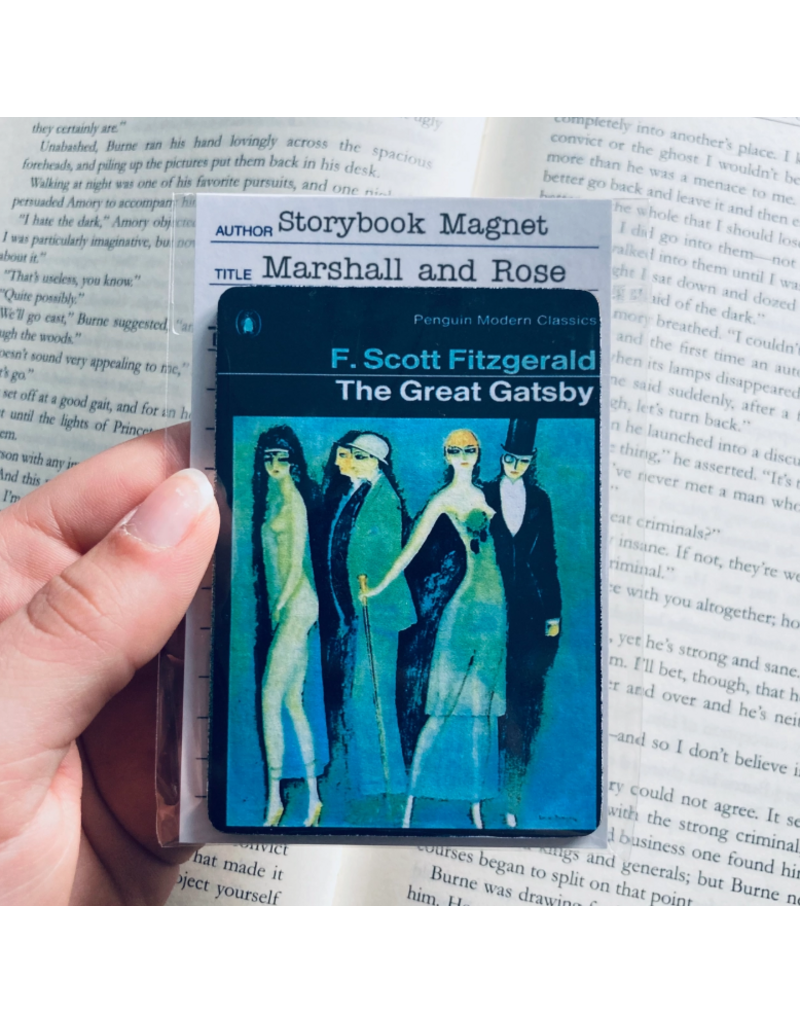 Marshall and Rose Bookish Wooden Magnet |  The Great Gatsby