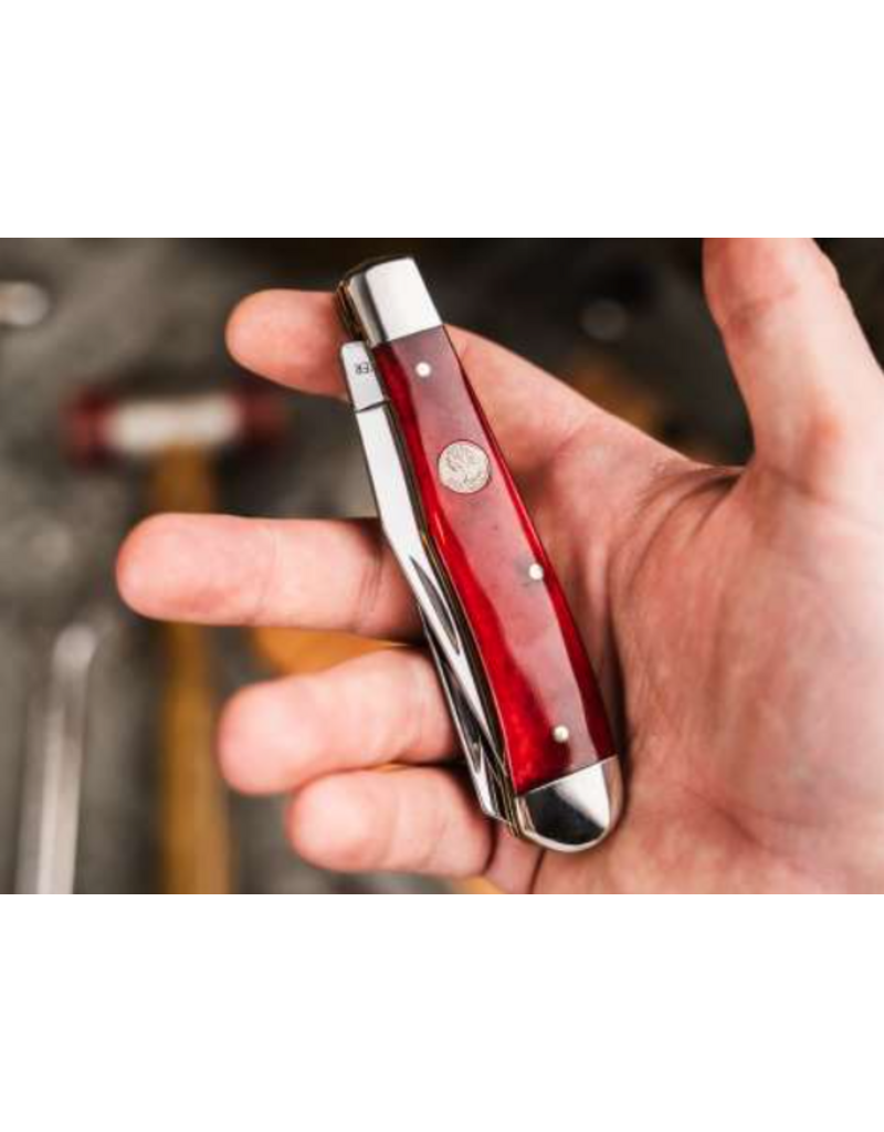 Böker Treebrand Trapper Knife | Smooth Red | 110830